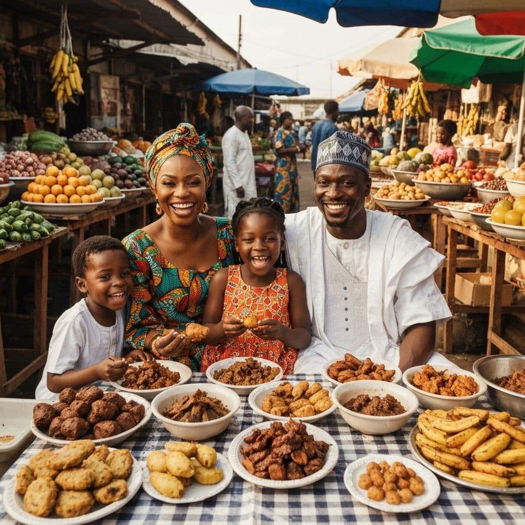 Nigerian street food scene